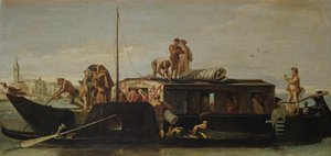 Barcaza postal veneciana, 1760-70 de Giovanni Domenico Tiepolo